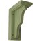 Ekena Millwork 3"W x 5"D x 7"H Hamilton Traditional Wood Vintage Decor Bracket, Restoration Green BKTWD03X05X07HAGR - alternate 1